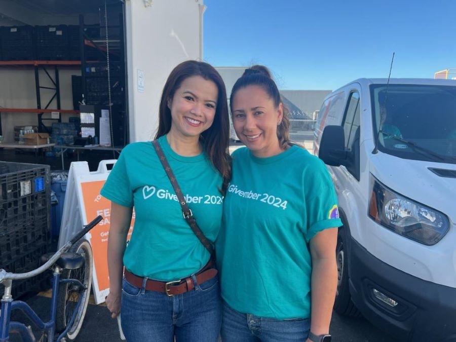 Marina Vilaysane, Director of Operations, and her Ernest Packaging associate Jackie Hudson
